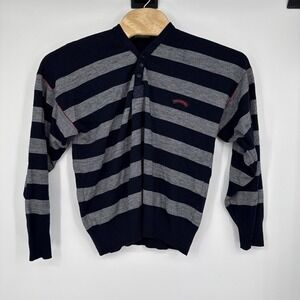 Paul Shark Yachting Nautical Striped Wool Sweater Men MadeIn Italy Large Fishing